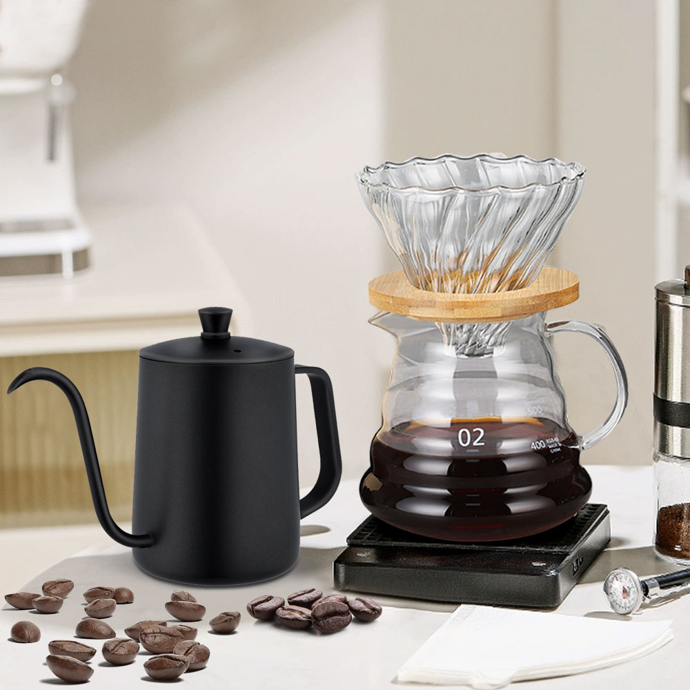 Glass Container Set - Set Alat Penyeduh Kopi dengan Saringan