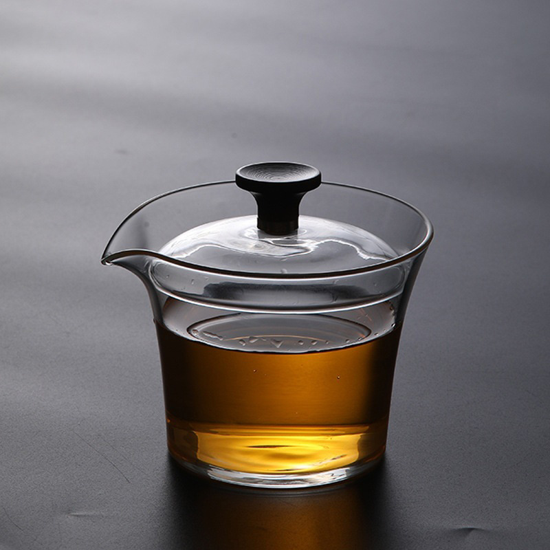 Glass Container Set - Cangkir teh gaya Jepang tahan panas
