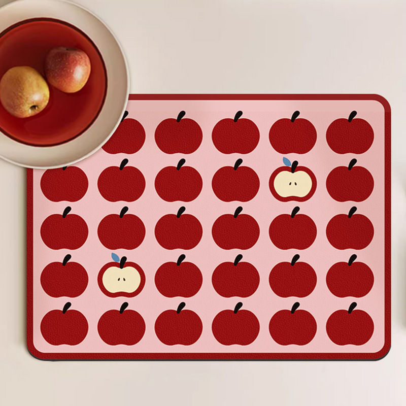 Meal Prep Format - Alas Pengering Motif Apel yang Dapat