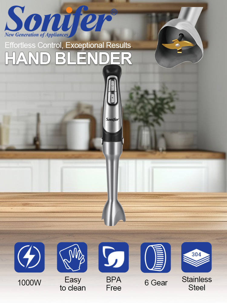 Meal Prep Smoothies - Blender Tangan Sonifer SF-8185 1000W 6
