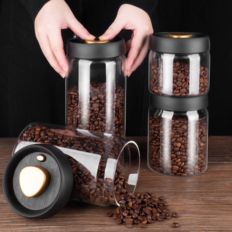 Glass Container Set - PARACITY tangki vakum tertutup, Set wadah