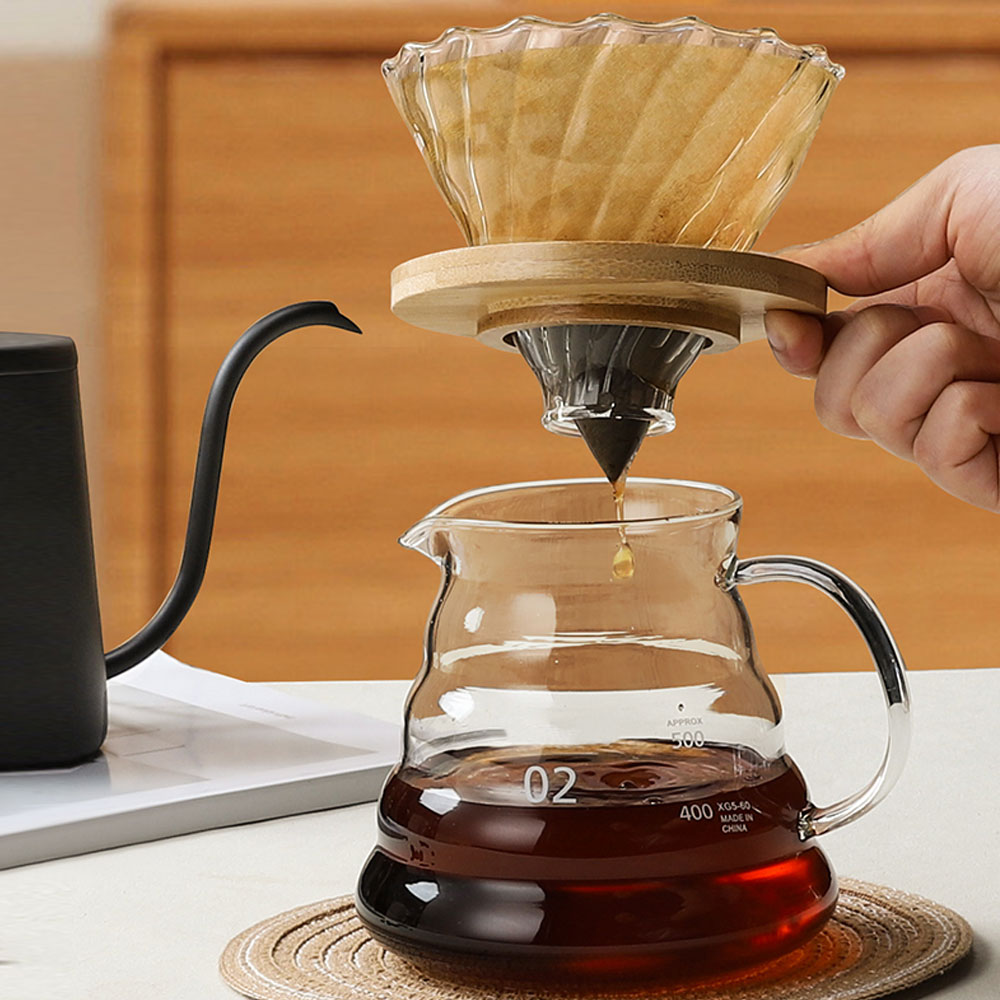 Set Alat Penyeduh Kopi dengan  - Glass Container Set ulasan dan harga
