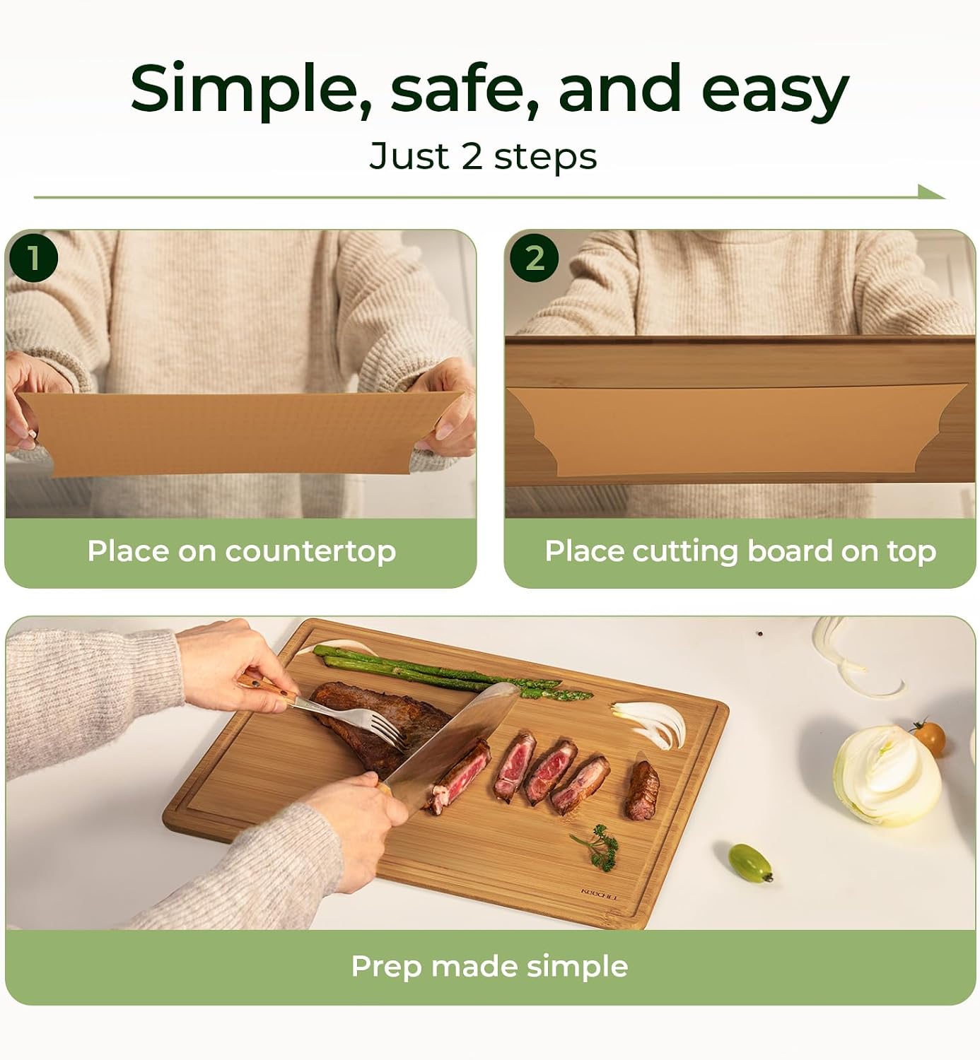 Papan Pemotong Bambu Keechee d - Meal Prep Format ulasan dan harga