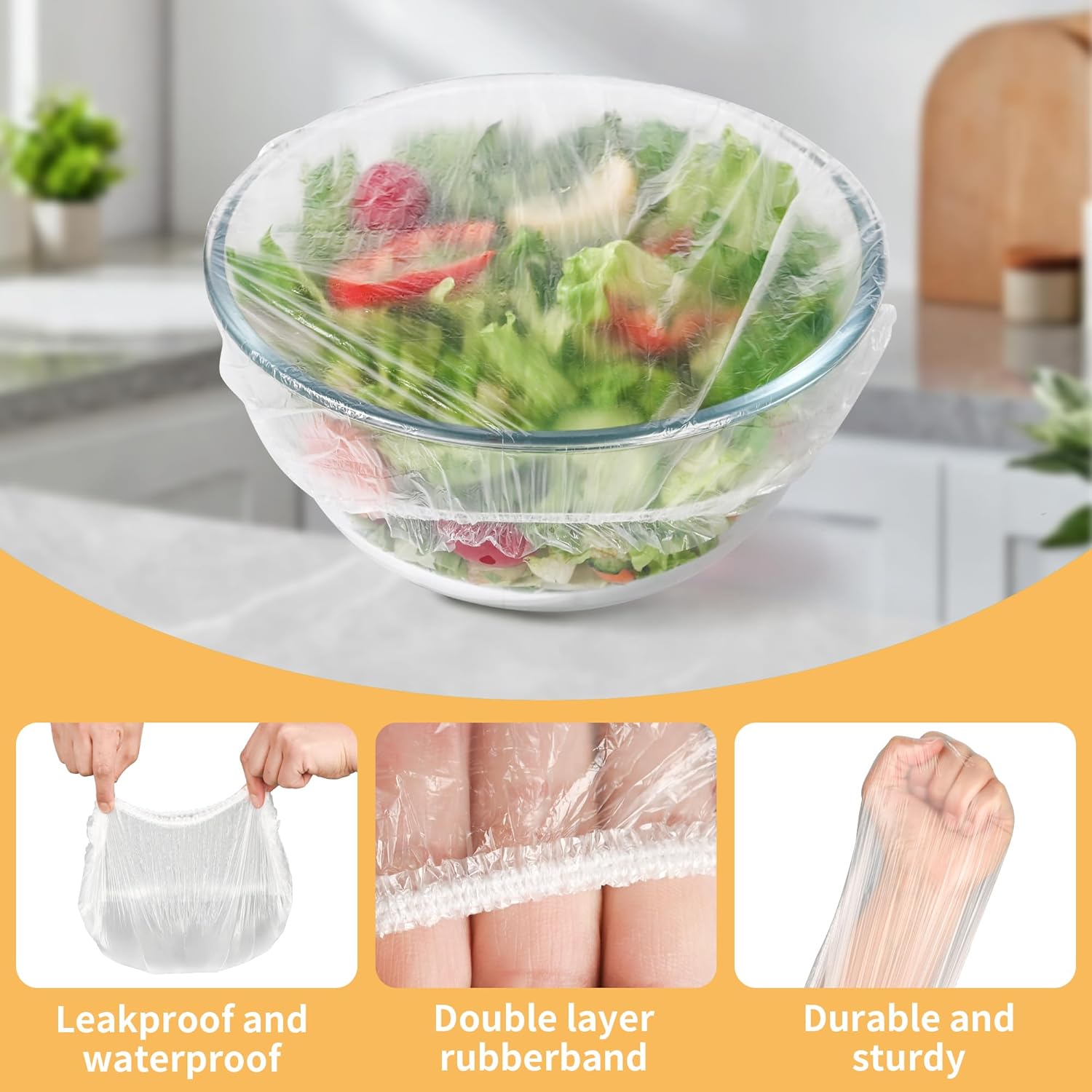 100 Bungkus Plastik Elastis Be - Meal Prep Wraps ulasan dan harga