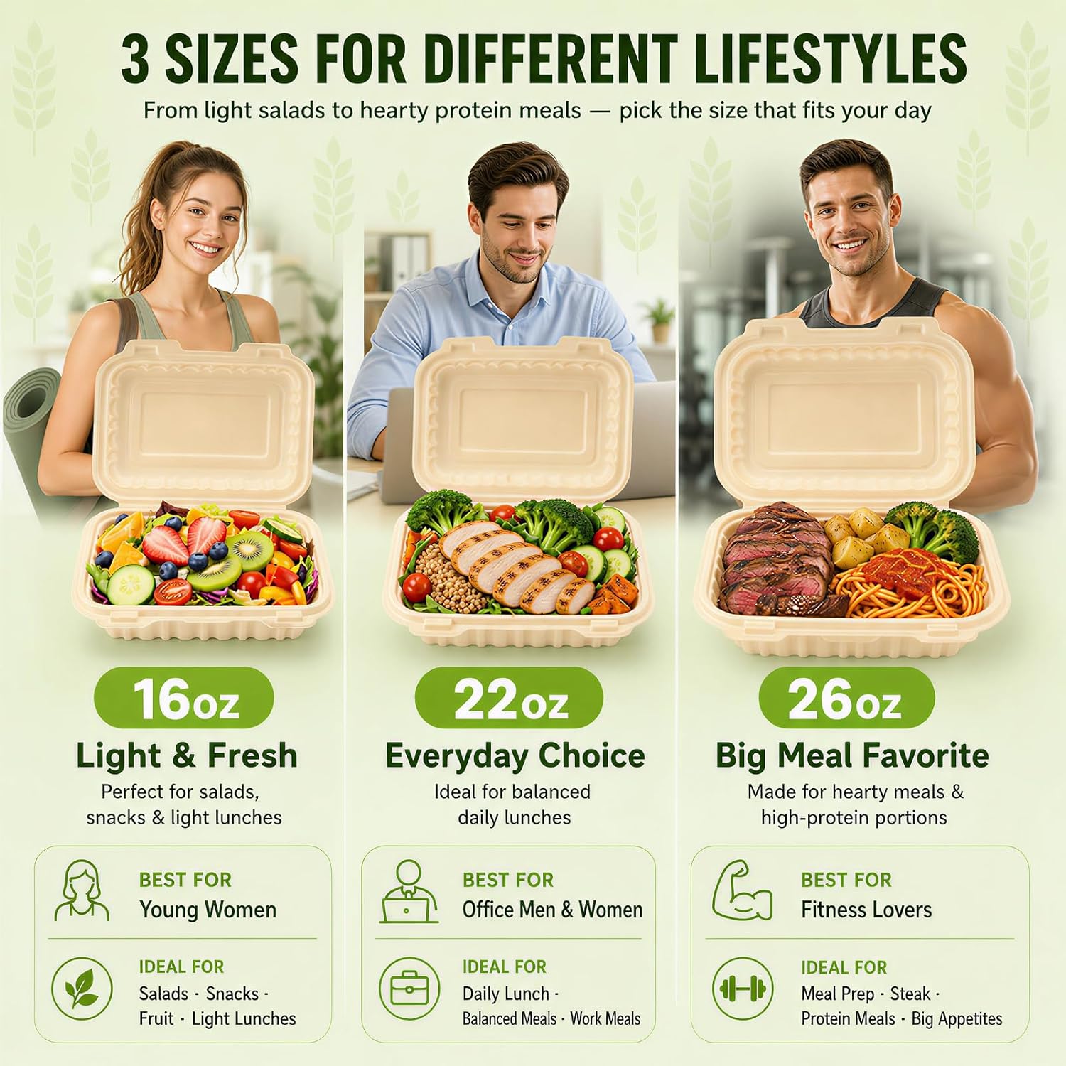 50 Paket Wadah Bawa Pulang 16o - Meal Prep With Rice ulasan dan harga