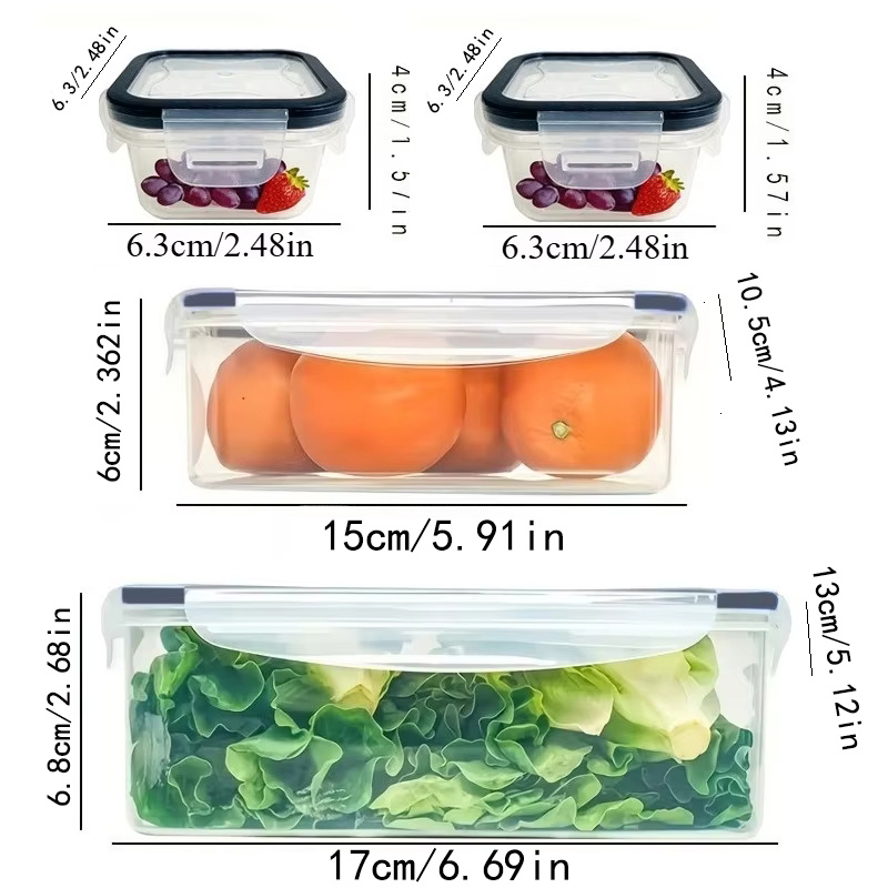 Set 8 Buah Termasuk 4 Wadah da - Glass Container Set ulasan dan harga