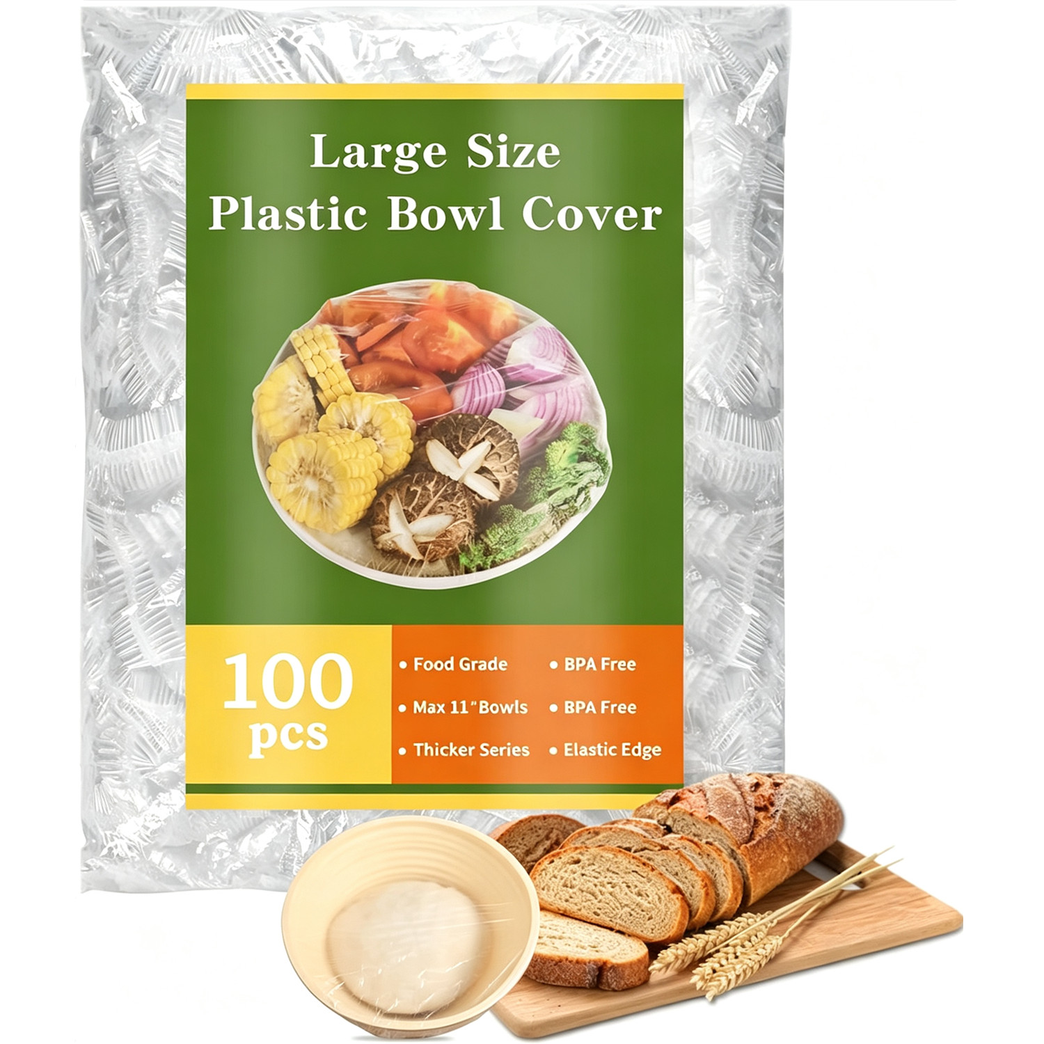 100 Bungkus Plastik Elastis Be - Meal Prep Wraps ulasan dan harga
