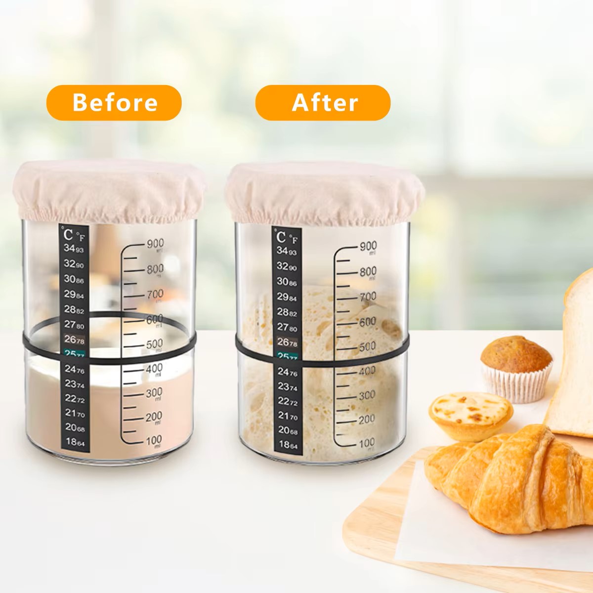 Set Stoples Starter Sourdough  - Glass Container Set ulasan dan harga