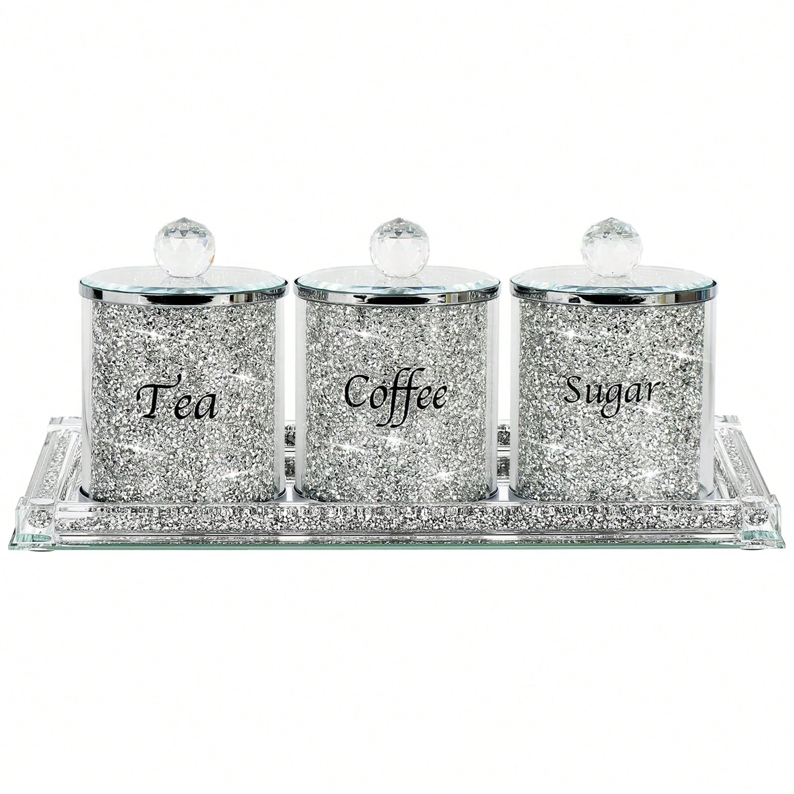 Set Wadah Kopi Gula Teh Berkil - Glass Container Set ulasan dan harga