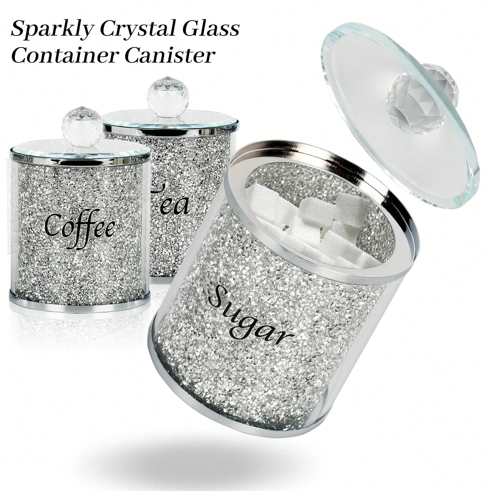 Set Wadah Kopi Gula Teh Berkil - Glass Container Set ulasan dan harga
