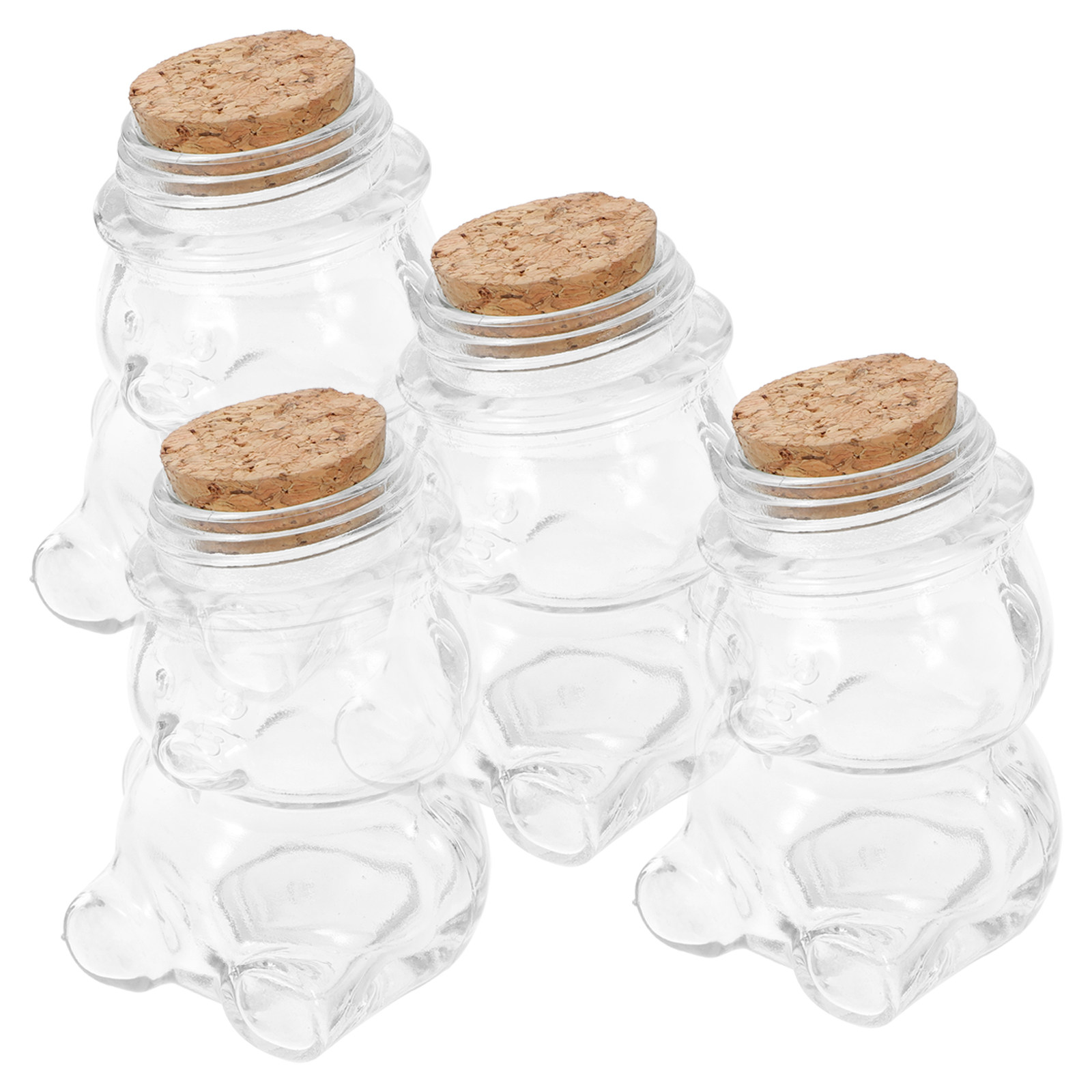 4 Buah Set Toples Permen Kaca  - Glass Container Set ulasan dan harga