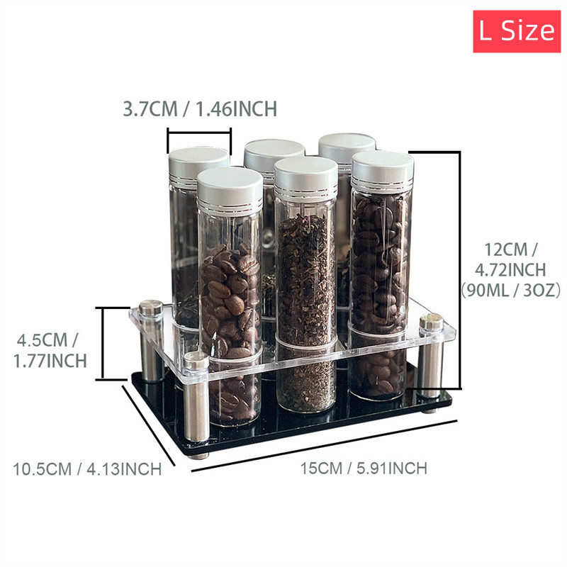 Wadah Penyimpanan Biji Kopi Ra - Glass Container Set ulasan dan harga