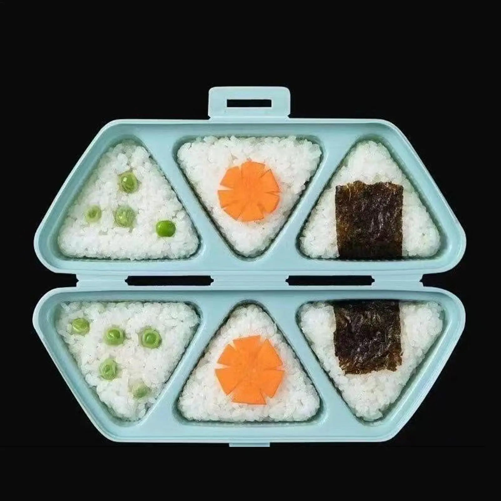 Cetakan Sushi 6 Lubang Segitig - Meal Prep With Rice ulasan dan harga