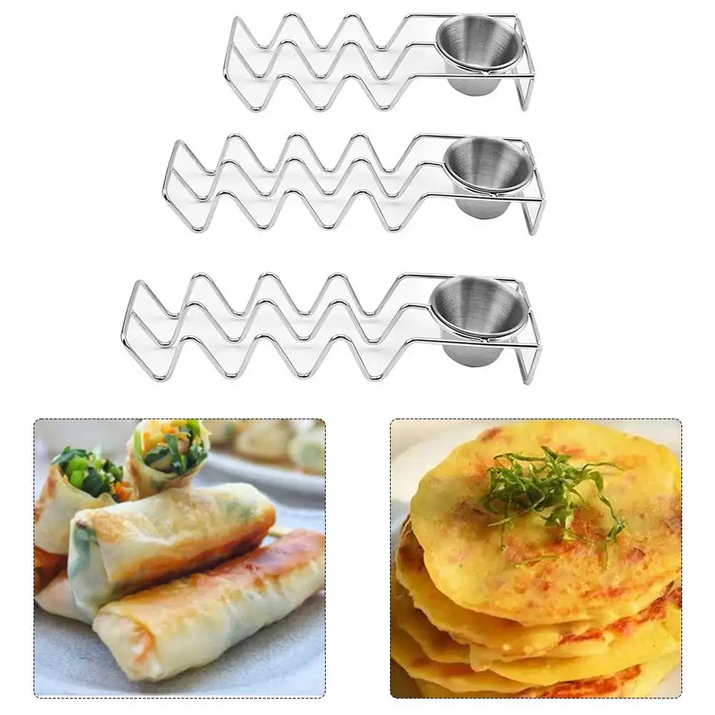 Set 4 Penyangga Taco dari Baja - Meal Prep Wraps ulasan dan harga